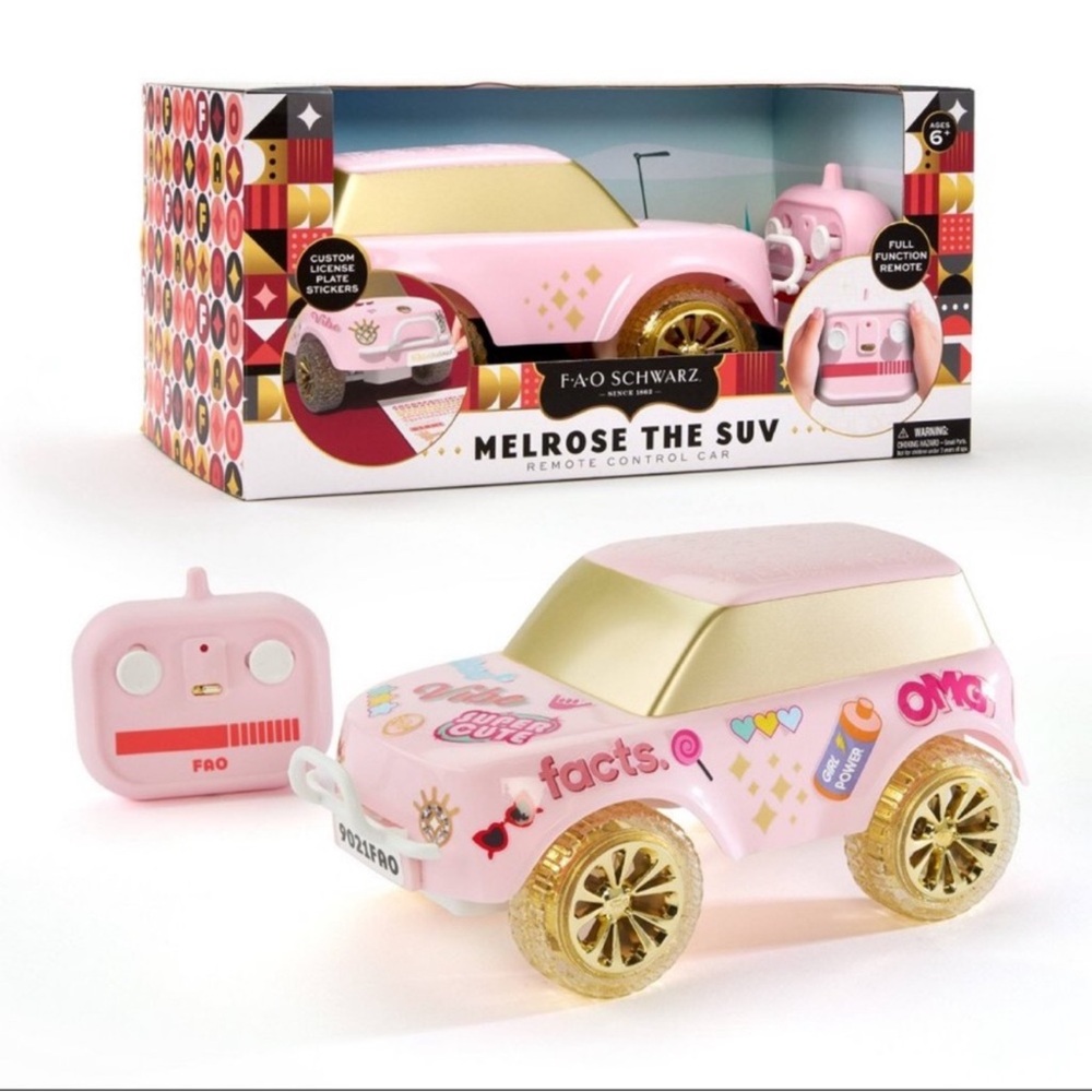 FAO Schwarz Melrose The SUV Remote Control Car: Battery-Powered Pink RC Vehicle